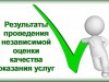 РЕЗУЛЬТАТЫ НЕЗАВИСИМОЙ ОЦЕНКИ КАЧЕСТВА УСЛОВИЙ ОКАЗАНИЯ УСЛУГ